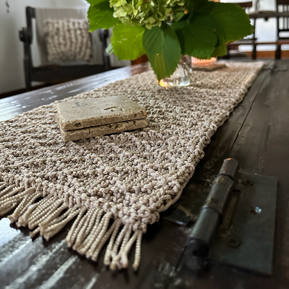 Knit Table Runner DIY Kit by Ganxxet x Little Birdie Design Studio