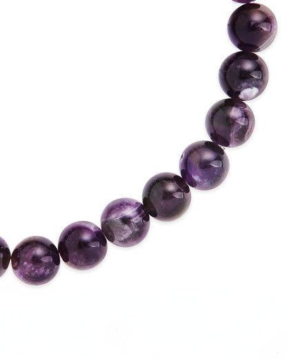 Amethyst Beaded Stretch Bracelet