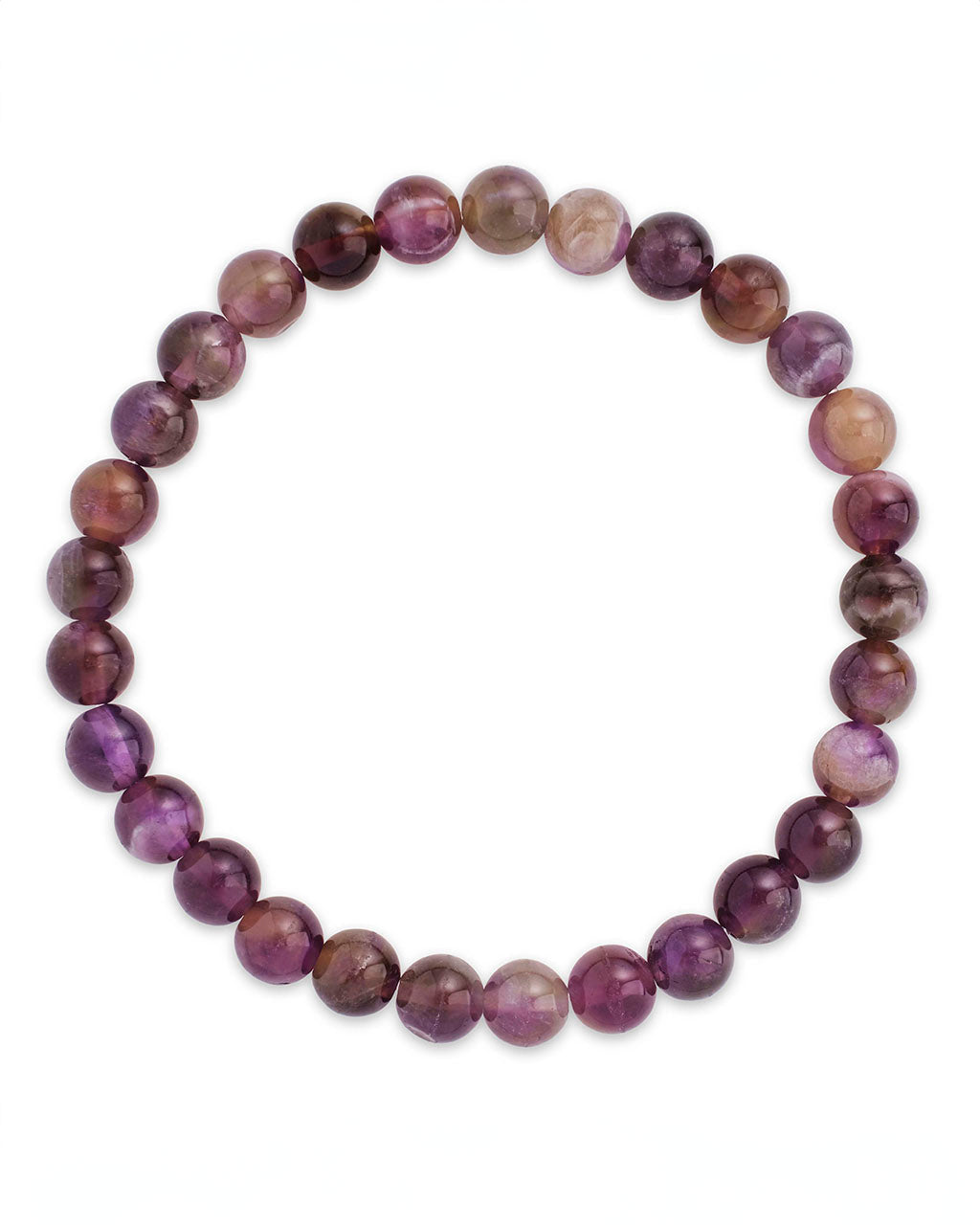 Amethyst Beaded Stretch Bracelet