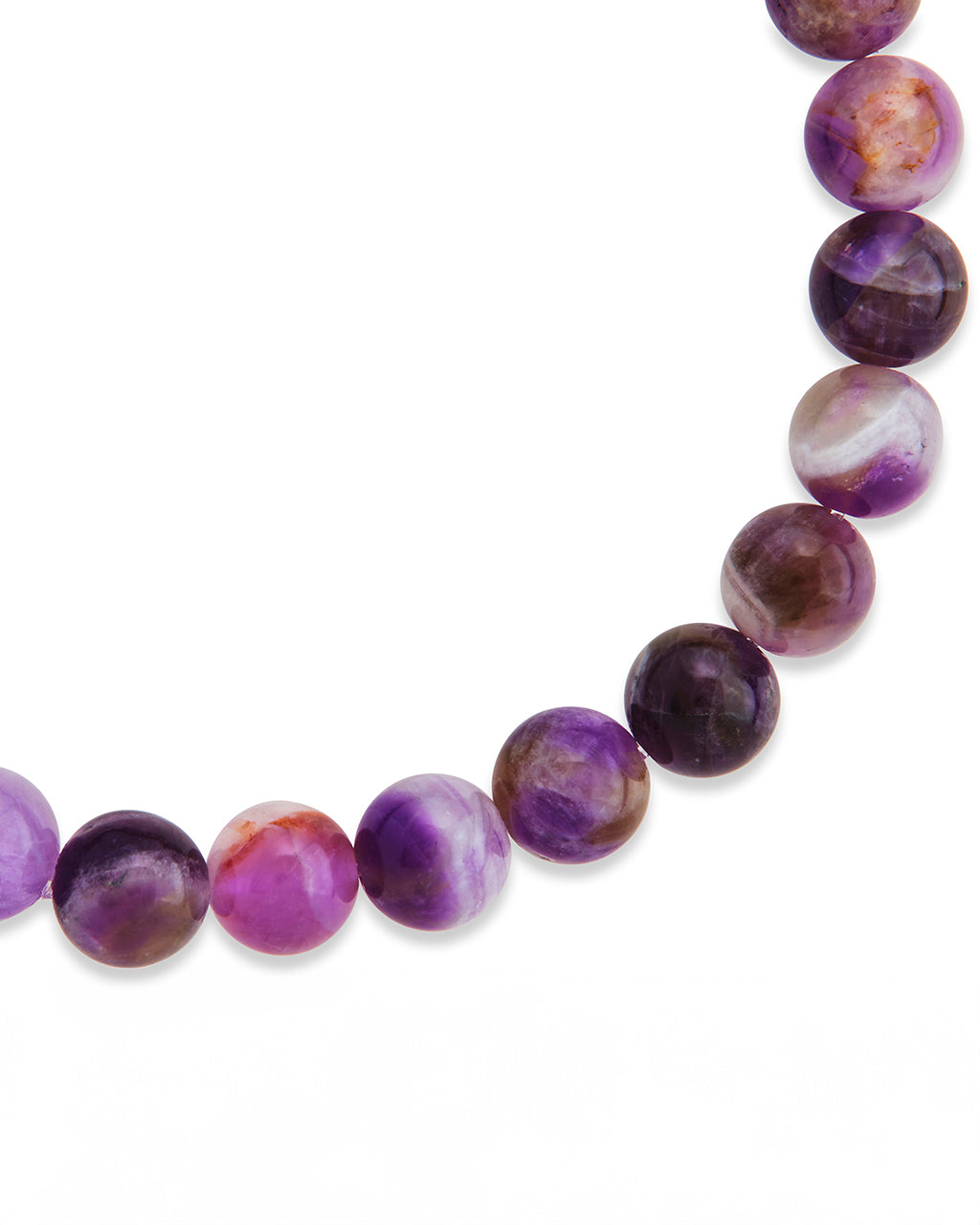 Agate Beaded Stretch Bracelet