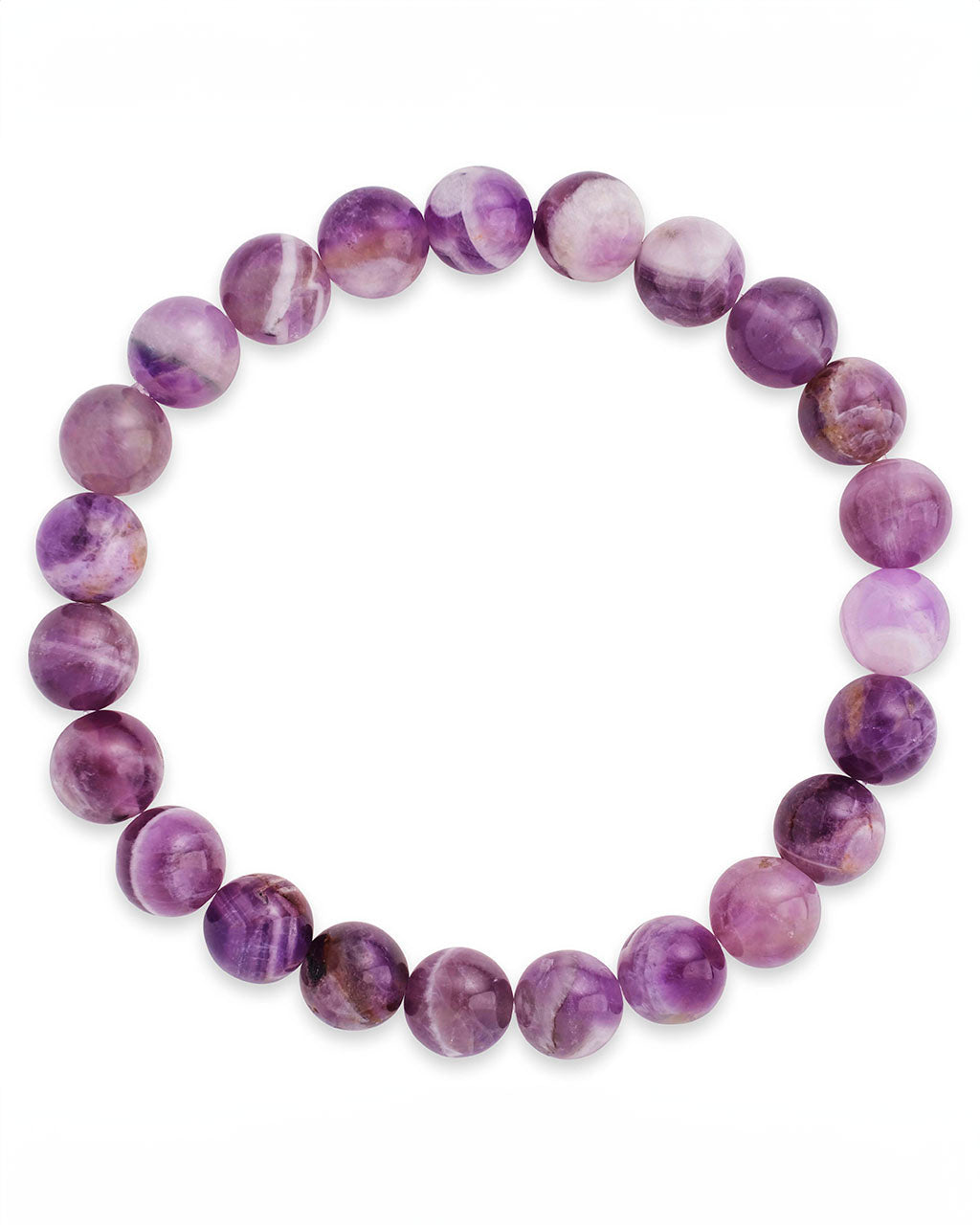 Amethyst Beaded Stretch Bracelet