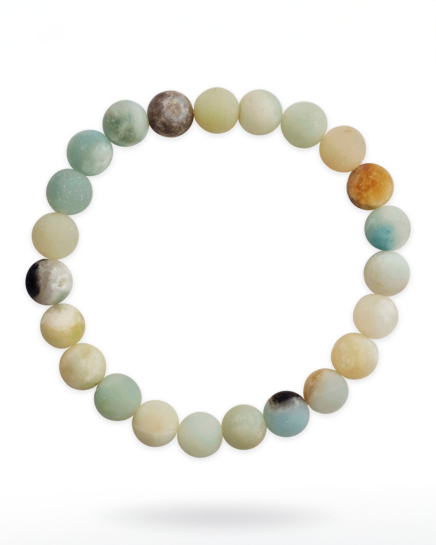 Amazonite-Quartz Beaded Stretch Bracelet