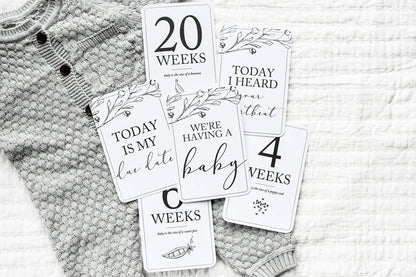 Pregnancy Milestone Cards | Baby Announcement | Expecting Mom Gift