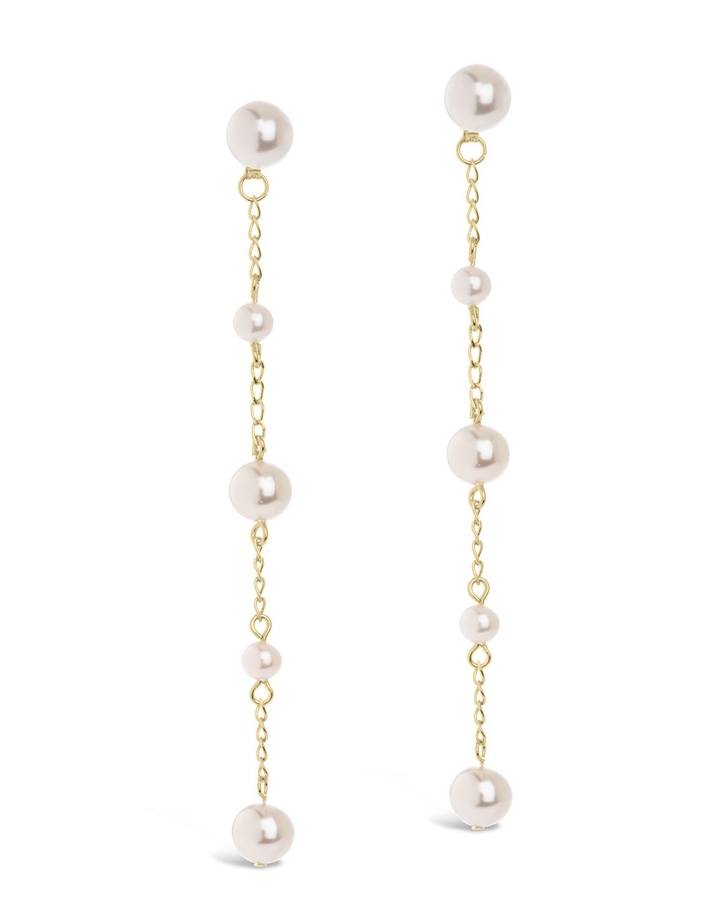 Abi Pearl Long Drop Earrings