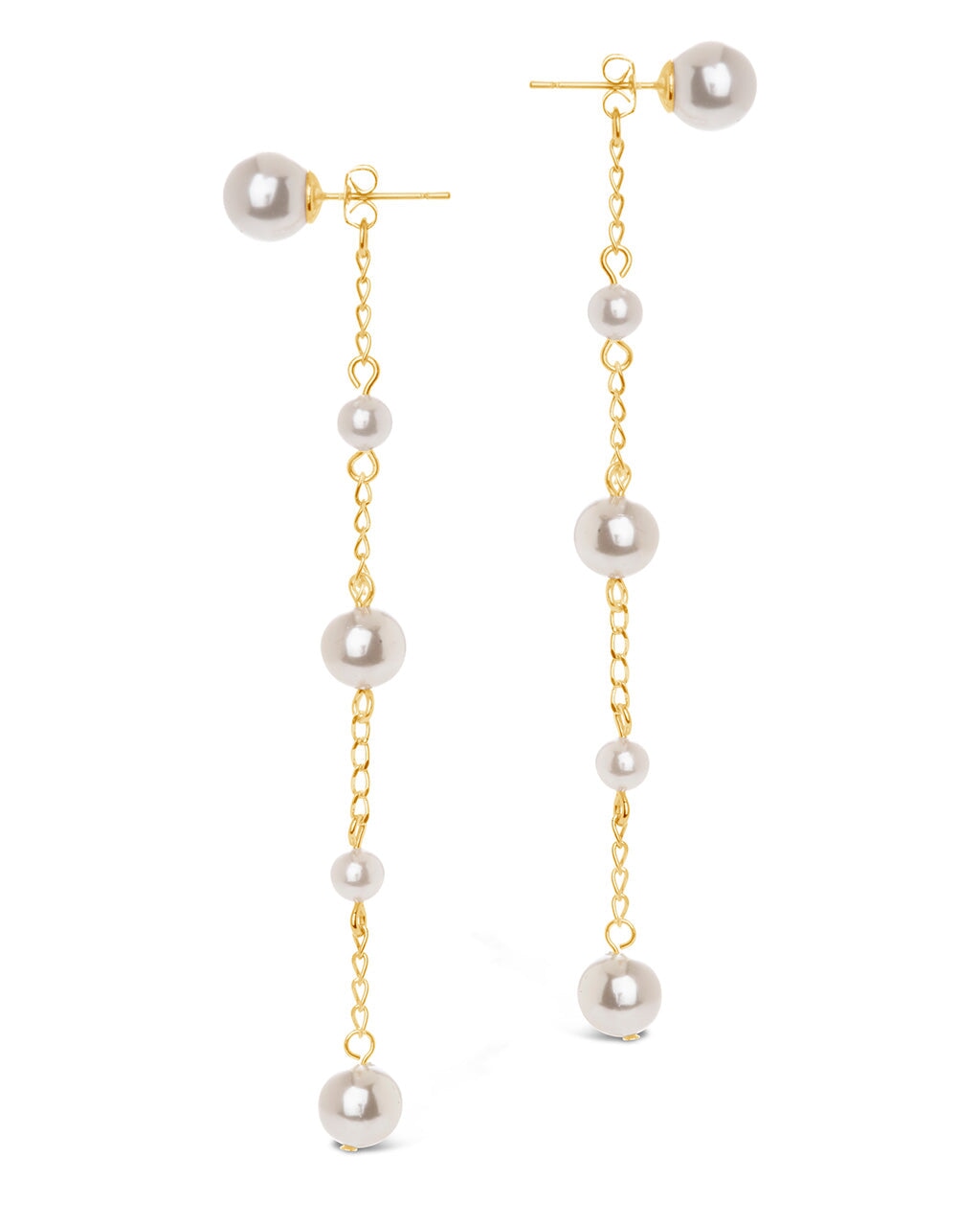 Abi Pearl Long Drop Earrings