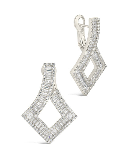 Amina CZ Statement Drop Earrings