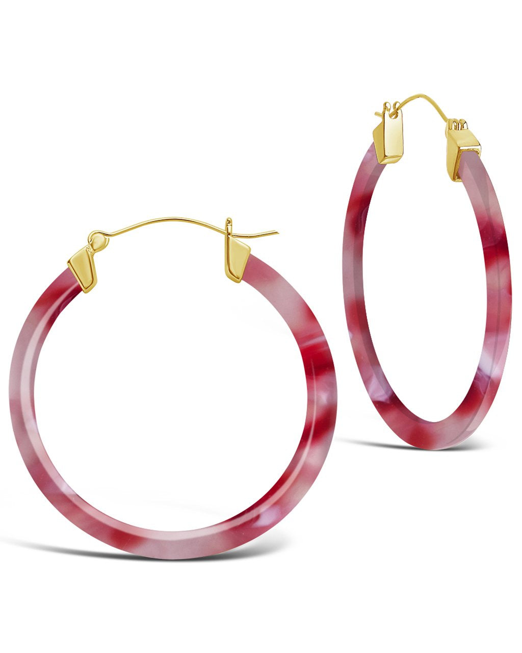 50mm Resin Hoop Earrings