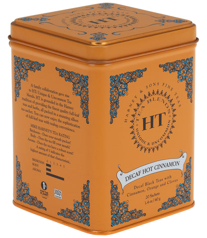 Decaf Hot Cinnamon Spice, HT Tin of 20 Sachets