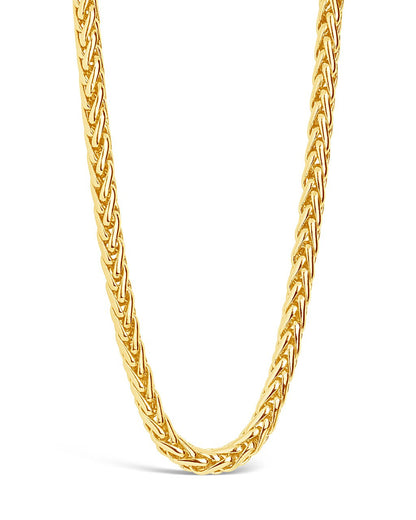 14K Gold Plated Wheat Chain Necklace