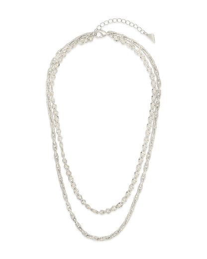 Amedea Pearl & Chain Layered Necklace