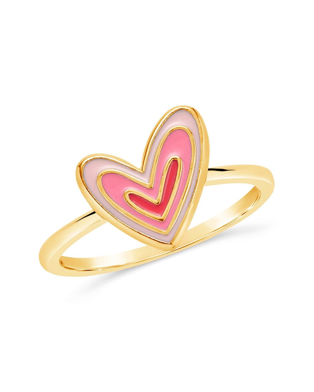 Amanda Enamel Heart Ring