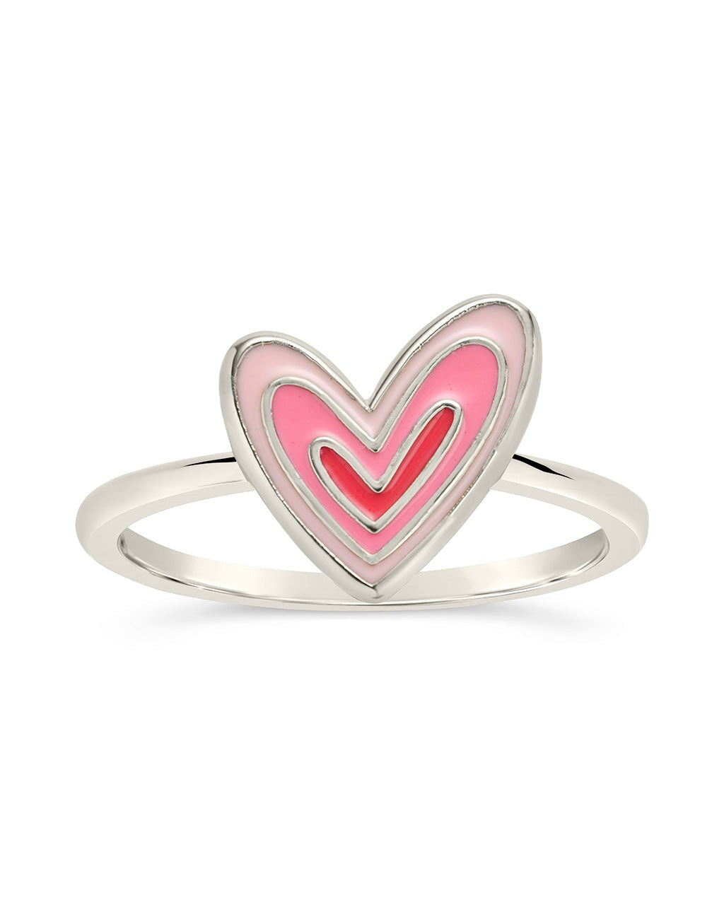 Amanda Enamel Heart Ring