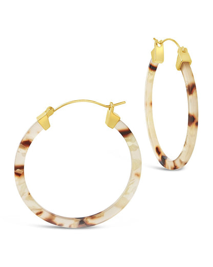 50mm Resin Hoop Earrings