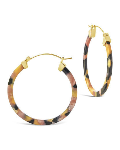 50mm Resin Hoop Earrings