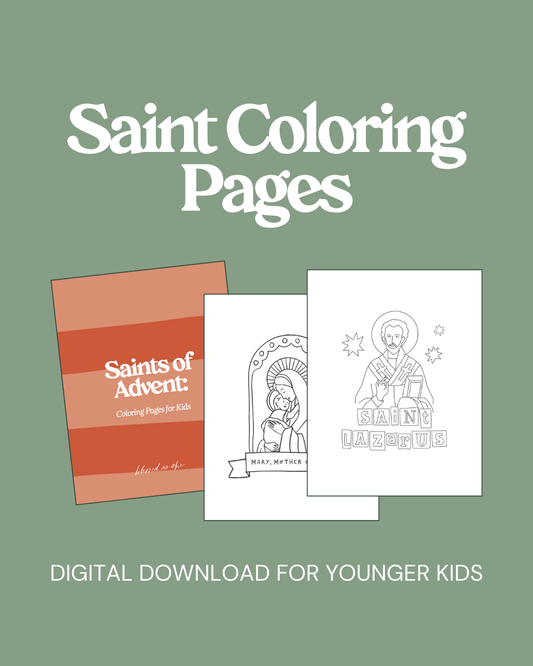 Saints of Advent // Coloring Pages for Kids