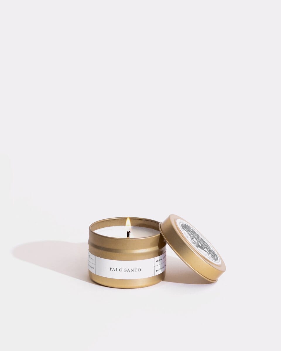 Palo Santo Gold Travel Candle