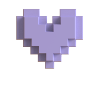 Lilac purple heart lovebox